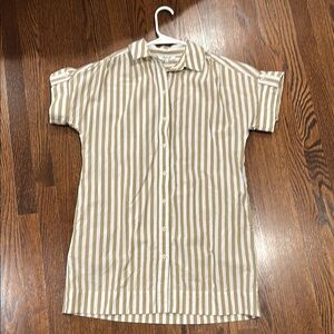 Madewell collared button-front mini dress